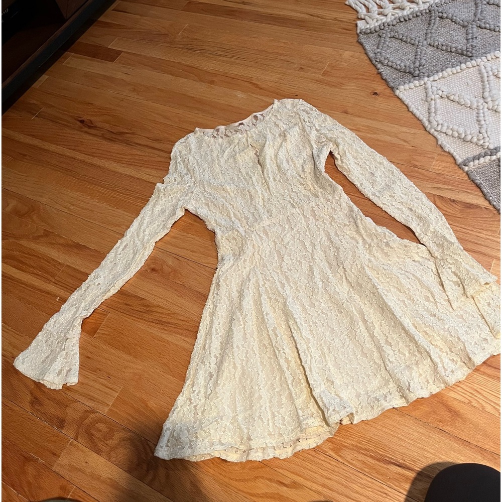 long sleeve mini dress